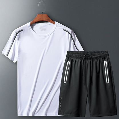 Leisure Sports Breathable And Quick-drying Two-piece Sportswear Suit